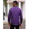 COOFANDY Mens Dress Shirts Wrinkle Free Long Sleeve Button Down Shirts Formal Business Shirt(Dark Purple)