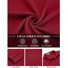 COOFANDY Mens Dress Shirts Wrinkle Free Long Sleeve Button Down Shirts Formal Business Shirt(Deep Red)