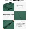 COOFANDY Mens Dress Shirts Wrinkle Free Long Sleeve Button Down Shirts Formal Business Shirt(Evergreen)