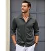 COOFANDY Mens Dress Shirts Wrinkle Free Long Sleeve Button Down Shirts Formal Business Shirt(Granite Gray)