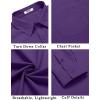 COOFANDY Mens Dress Shirts Wrinkle Free Long Sleeve Button Down Shirts Formal Business Shirt(Imperial Purple)