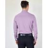 COOFANDY Mens Dress Shirts Wrinkle Free Long Sleeve Button Down Shirts Formal Business Shirt(Lavender)