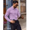 COOFANDY Mens Dress Shirts Wrinkle Free Long Sleeve Button Down Shirts Formal Business Shirt(Lavender)