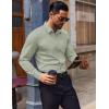 COOFANDY Mens Dress Shirts Wrinkle Free Long Sleeve Button Down Shirts Formal Business Shirt(Light Green)