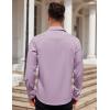 COOFANDY Mens Dress Shirts Wrinkle Free Long Sleeve Button Down Shirts Formal Business Shirt(Light Purple)