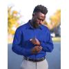 COOFANDY Mens Dress Shirts Wrinkle Free Long Sleeve Button Down Shirts Formal Business Shirt(Royal Blue)