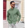 COOFANDY Mens Dress Shirts Wrinkle Free Long Sleeve Button Down Shirts Formal Business Shirt(Sage Green)