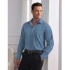 COOFANDY Mens Dress Shirts Wrinkle Free Long Sleeve Button Down Shirts Formal Business Shirt(Slate Blue)