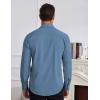COOFANDY Mens Dress Shirts Wrinkle Free Long Sleeve Button Down Shirts Formal Business Shirt(Slate Blue)