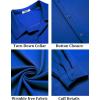 COOFANDY Mens Dress Shirts Wrinkle Free Long Sleeve Button Down Shirts Formal Business Shirt(Snorkel Blue)