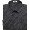 COOFANDY Mens Dress Shirts Wrinkle Free Long Sleeve Button Down Shirts Formal Business Shirt(White Patterned Black)