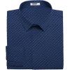 COOFANDY Mens Dress Shirts Wrinkle Free Long Sleeve Button Down Shirts Formal Business Shirt(White Patterned Blue)