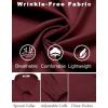 COOFANDY Mens Dress Shirts Wrinkle Free Long Sleeve Button Down Shirts Formal Business Shirt(Wine Red)