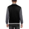 COOFANDY Men’s Fashion Varsity Jacket Causal Slim Fit Cotton Letterman Baseball Bomber Jackets(Dark Gray)