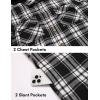 COOFANDY Men’s Flannel Shirt Jacket Warm Quilted Lined Hooded Long Sleeve Plaid Shirt Jackets(Black & Grey Plaid)