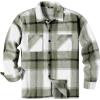 COOFANDY Men’s Flannel Shirts Casual Button Down Plaid Shirt Jacket Long Sleeve Fleece Shacket with Pockets(Sage Green)