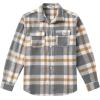 COOFANDY Men’s Flannel Shirts Casual Button Down Plaid Shirt Jacket Long Sleeve Fleece Shacket(Light Khaki)