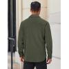 COOFANDY Mens Flannel Shirts Long Sleeve Lightweight Plaid Shirt Casual Button Down Shirts Jacket(Army Green)
