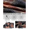 COOFANDY Mens Flannel Shirts Long Sleeve Lightweight Plaid Shirt Casual Button Down Shirts Jacket(Black Orange)