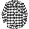COOFANDY Mens Flannel Shirts Long Sleeve Lightweight Plaid Shirt Casual Button Down Shirts Jacket(Black&white)