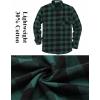COOFANDY Mens Flannel Shirts Long Sleeve Lightweight Plaid Shirt Casual Button Down Shirts Jacket(Buffalo Green&black)