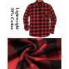 COOFANDY Mens Flannel Shirts Long Sleeve Lightweight Plaid Shirt Casual Button Down Shirts Jacket(Buffalo Red)