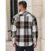 COOFANDY Mens Flannel Shirts Long Sleeve Lightweight Plaid Shirt Casual Button Down Shirts Jacket(Grey)