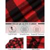 COOFANDY Mens Flannel Shirts Long Sleeve Lightweight Plaid Shirt Casual Button Down Shirts Jacket(Red Black)