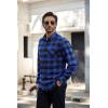 COOFANDY Mens Flannel Shirts Long Sleeve Plaid Button Down Shirt Casual Cotton Shirt with Pocket