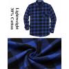 COOFANDY Mens Flannel Shirts Long Sleeve Plaid Button Down Shirt Casual Cotton Shirt with Pocket(Buffalo Blue&black)