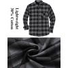 COOFANDY Mens Flannel Shirts Long Sleeve Plaid Button Down Shirt Casual Cotton Shirt with Pocket(Buffalo Gray)