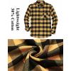 COOFANDY Mens Flannel Shirts Long Sleeve Plaid Button Down Shirt Casual Cotton Shirt with Pocket(Buffalo Yellow)