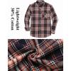 COOFANDY Mens Flannel Shirts Long Sleeve Plaid Button Down Shirt Casual Cotton Shirt with Pocket(Plaid Orange&buffalo)