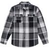 COOFANDY Mens Flannel Shirts Long Sleeve Plaid Shirt Jacket Button Down Shirt with Pockets(Black)
