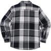 COOFANDY Mens Flannel Shirts Long Sleeve Plaid Shirt Jacket Button Down Shirt with Pockets(Black)