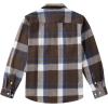 COOFANDY Mens Flannel Shirts Long Sleeve Plaid Shirt Jacket Button Down Shirt with Pockets(Brown)