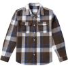 COOFANDY Mens Flannel Shirts Long Sleeve Plaid Shirt Jacket Button Down Shirt with Pockets(Brown)