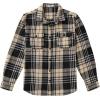 COOFANDY Mens Flannel Shirts Long Sleeve Plaid Shirt Jacket Button Down Shirt with Pockets(Khaki)