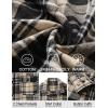 COOFANDY Mens Flannel Shirts Long Sleeve Plaid Shirt Jacket Button Down Shirt with Pockets(Khaki)