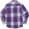COOFANDY Mens Flannel Shirts Long Sleeve Plaid Shirt Jacket Button Down Shirt with Pockets(Purple)