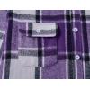 COOFANDY Mens Flannel Shirts Long Sleeve Plaid Shirt Jacket Button Down Shirt with Pockets(Purple)