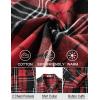 COOFANDY Mens Flannel Shirts Long Sleeve Plaid Shirt Jacket Button Down Shirt with Pockets(Red)