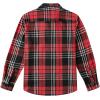 COOFANDY Mens Flannel Shirts Long Sleeve Plaid Shirt Jacket Button Down Shirt with Pockets(Red)