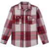 COOFANDY Mens Flannel Shirts Long Sleeve Plaid Shirt Jacket Button Down Shirt with Pockets(Wine Red)