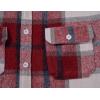 COOFANDY Mens Flannel Shirts Long Sleeve Plaid Shirt Jacket Button Down Shirt with Pockets(Wine Red)