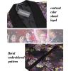 COOFANDY Men’s Floral Tuxedo Jacket Luxury Embroidered Stylish Suit Blazer Jacket for Wedding Party Dinner(Flower-black)