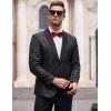 COOFANDY Mens Floral Tuxedo Jacket Paisley Shawl Lapel Suit Blazer Jacket for Dinner,Prom,Wedding(Black)