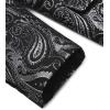 COOFANDY Mens Floral Tuxedo Jacket Paisley Shawl Lapel Suit Blazer Jacket for Dinner,Prom,Wedding(Blacksilver)