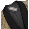 COOFANDY Mens Floral Tuxedo Jacket Paisley Shawl Lapel Suit Blazer Jacket for Dinner,Prom,Wedding(Golden Yellow)