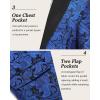 COOFANDY Mens Floral Tuxedo One Button Luxury Shiny Blazer Dinner Party Prom Wedding Suit Jacket(Blue Paisley Floral)
